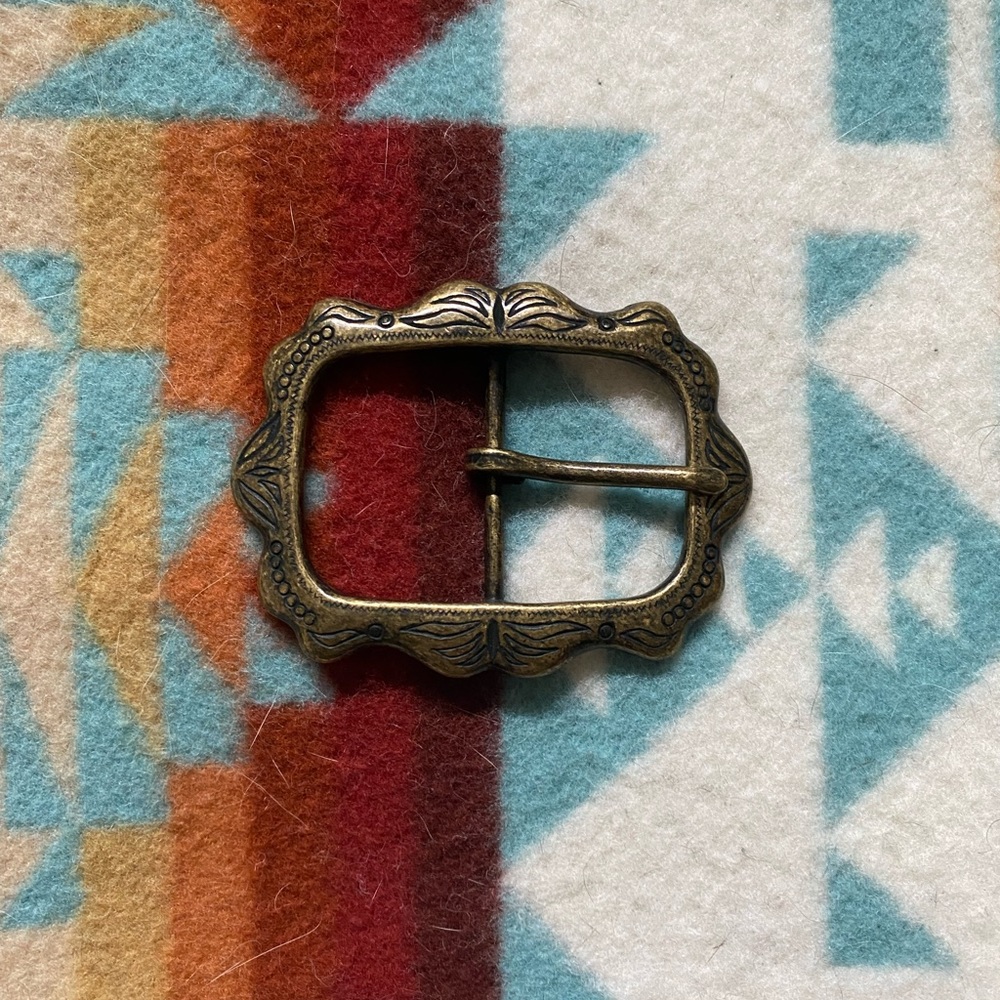 Western Brass Belt Buckle